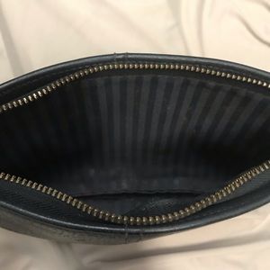 Coach pebbled leather zipper pouch